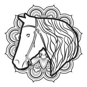 Mandala Horse